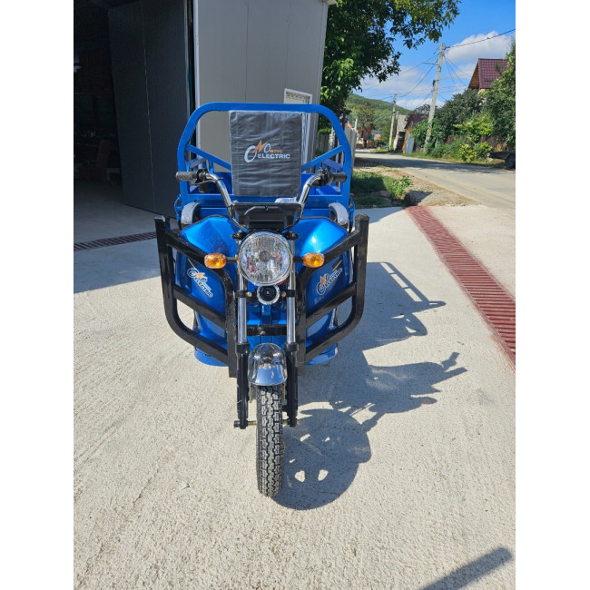 Triciclu Electric cu bena basculabila Tuk Tuk, GN1500DZH-7, Baterie 52Ah Albastru Triciclu Electric cu bena basculabila Tuk Tuk, GN1500DZH-7, Baterie 52Ah Albastru