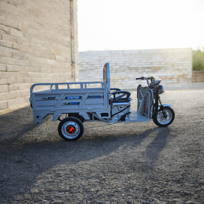 Triciclu Electric cu bena basculabila Tuk Tuk, GN1500DZH-7, Baterie 52Ah GRI