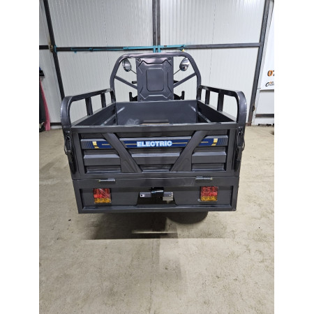 Triciclu Electric cu bena basculabila Tuk Tuk, GN1500DZH-7, Baterie 52Ah GRI INCHIS