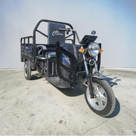 Triciclu Electric cu bena basculabila Tuk Tuk, GN1500DZH-7, Baterie 52Ah GRI INCHIS