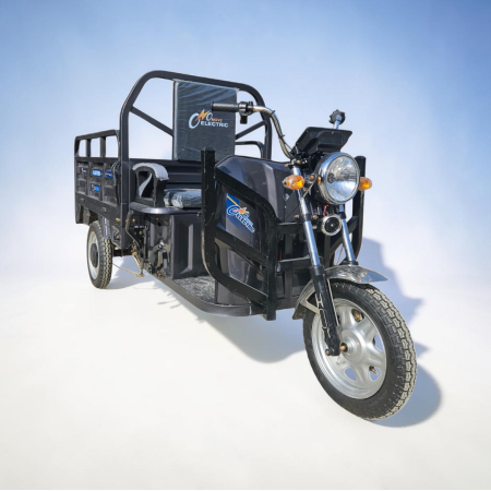 Triciclu Electric cu bena basculabila Tuk Tuk, GN1500DZH-7, Baterie 52Ah GRI INCHIS