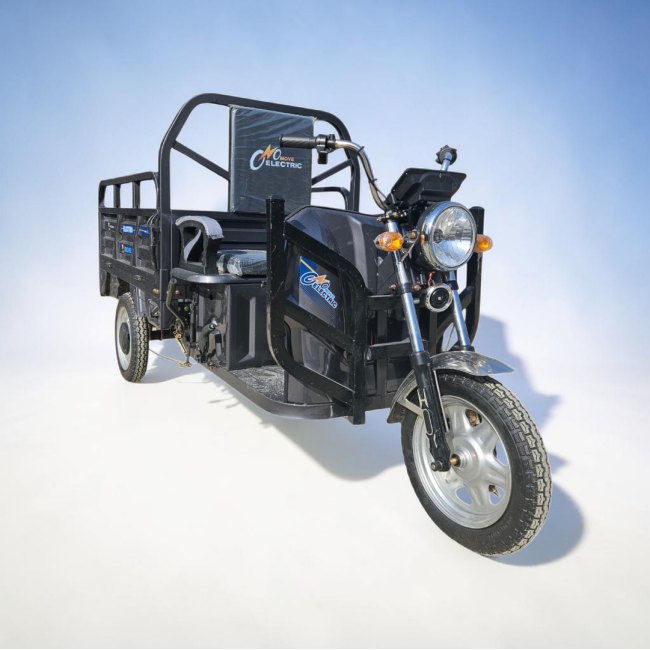 Triciclu Electric cu bena basculabila Tuk Tuk, GN1500DZH-7, Baterie 52Ah GRI INCHIS