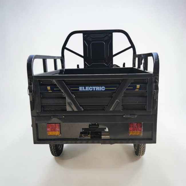 Triciclu Electric cu bena basculabila Tuk Tuk, GN1500DZH-7, Baterie 52Ah GRI INCHIS
