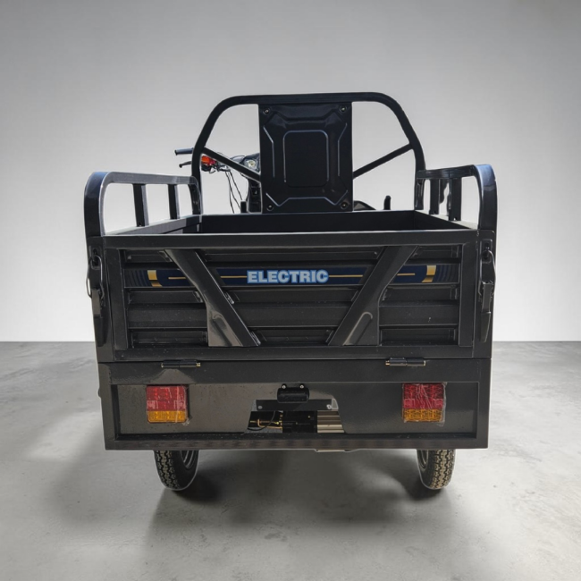 Triciclu Electric cu bena basculabila Tuk Tuk, GN1500DZH-7, Baterie 52Ah GRI INCHIS