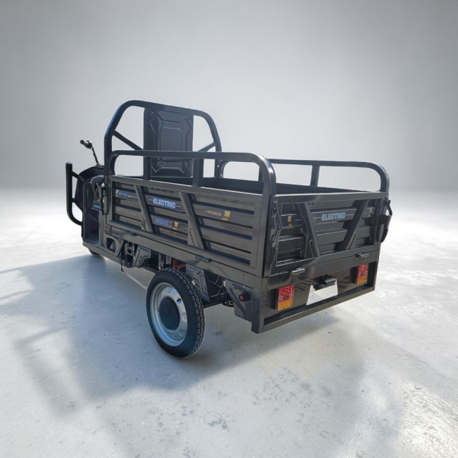 Triciclu Electric cu bena basculabila Tuk Tuk, GN1500DZH-7, Baterie 52Ah GRI INCHIS