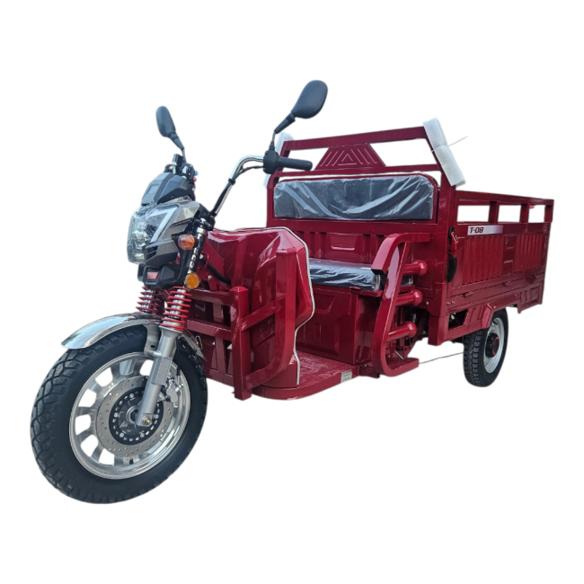 Triciclu Electric T08 cu bena basculabila 1500W 58Ah Alb